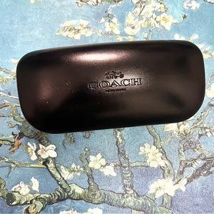 Coach New York eyeglasses sunglasses black case with velvet lining